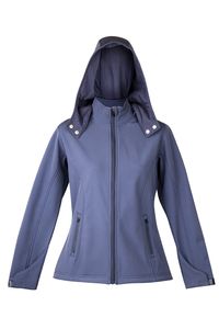 Ramo J483LD - Ladies Soft Shell HOODED Jacket - TEMPEST Range