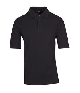 Ramo P202HS - Mens 100% Cotton  Jersey Polo Black