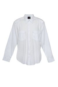Ramo S001ML - Mens Military Long Sleeve Shirts White