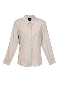 Ramo S002FL - Ladies Military Long Sleeve  Shirt Beige