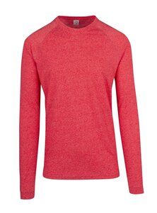 Ramo T223LS - Mens Greatness Heather Long Sleeve Red Heather