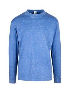 Ramo T227LS - MENS STONE WASHED LONG SLEEVE TEES Blue