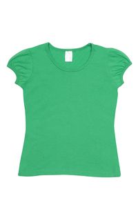 Ramo T301GL - Girls Short Puff Sleeve Tee Emerald Green