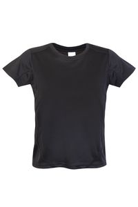 Ramo T307KS - Kids Accelerator Cool-Dry T-shirt Black/Black