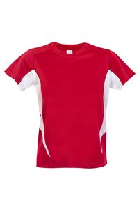 Ramo T307KS - Kids Accelerator Cool-Dry T-shirt Red/White
