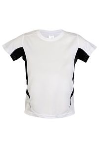 Ramo T307KS - Kids Accelerator Cool-Dry T-shirt White/Black