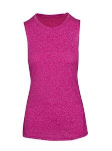 Ramo T403LD - Ladies Heather SLEEVELESS Tee - Greatness Range Hot Pink Heather