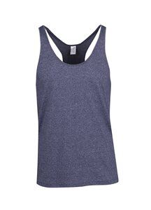Ramo T409SG - Mens Greatness Athletic T-back Singlet Navy Heather