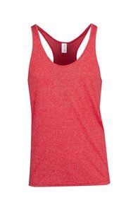 Ramo T409SG - Mens Greatness Athletic T-back Singlet Red Heather