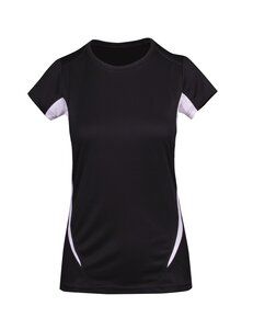 Ramo T447LD - Ladies Accelerator Cool-Dry T-shirt Black/White