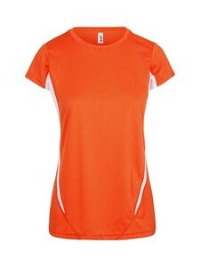 Ramo T447LD - Ladies Accelerator Cool-Dry T-shirt Orange/White