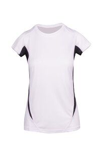Ramo T447LD - Ladies Accelerator Cool-Dry T-shirt White/Black