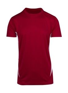 Ramo T447MS - Mens Accelerator Cool Dry T-shirt Red/White