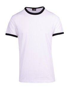 Ramo T525RN - Ringer Tee White/Black