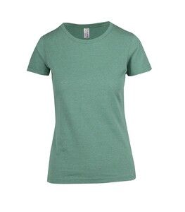 Ramo T555LD - Ladies Color Marl Tee Green Marl