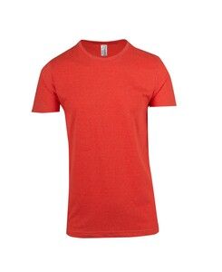 Ramo T938HD - Mens Marl Crew Neck T-shirt Coral Red Marl