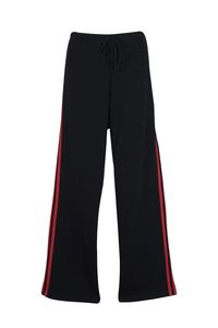 Ramo TR01LD - Ladies Striped Track Pants Black/Red