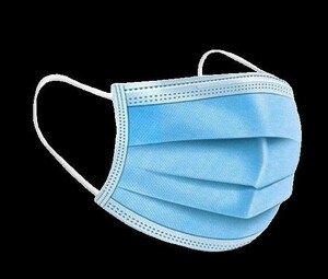 Protection RV004X - Disposable 3 Ply Medical Mask (50 Pieces) Pool Blue
