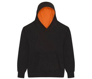 AWDIS JH03J - Childrens sweatshirt with contrasting hood