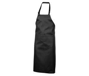 NEWGEN TB201 - 100% Cotton Bib Apron With Pocket Black