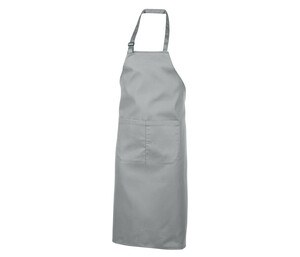 NEWGEN TB201 - 100% Cotton Bib Apron With Pocket Pure Grey