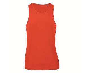 B&C BC072 - Men's Organic Cotton Tank Top Fire Red