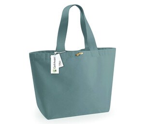 Westford mill WM855 - Large Shopping Bag 100% Organic Pure Grey