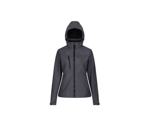 Regatta RGA702 - Women's hooded softshell jacket Seal Grey / Black