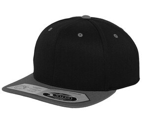 Flexfit FX110 - Flat Brim Fitted Cap Black / Grey