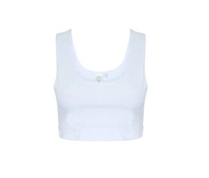 SF Women SK236 - Women's cropped t-shirt White/White