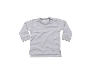 Babybugz BZ031 - Children's round neck sweatshirt Heather Grey Melange