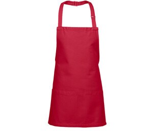 NEWGEN TB204 - Short bib apron Red