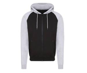 AWDIS JUST HOODS JH063 - Zipped Baseball Sweatshirt