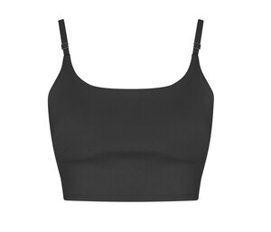 JUST COOL JC217 - WOMEN'S RECYCLED TECH SPORTS BRA Jet Black