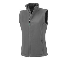 Result RS902F - Women's recycled polyester softshell bodywarmer Workguard Grey