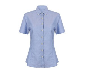 HENBURY HY518R - LADIES’ MODERN S/S OXFORD SHIRT – REGULAR FIT