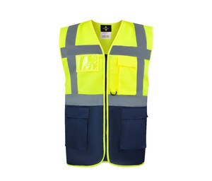 KORNTEX KX226 - COMFORT EXECUTIVE VEST HAMBURG Yellow / Navy