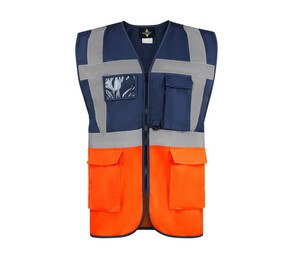 KORNTEX KX226 - COMFORT EXECUTIVE VEST HAMBURG Navy / Orange