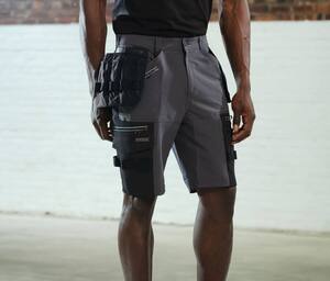 REGATTA RGJ494 - INFILTRATE STRETCH SHORT WITH DETACHABLE HOLSTERS Iron / Black