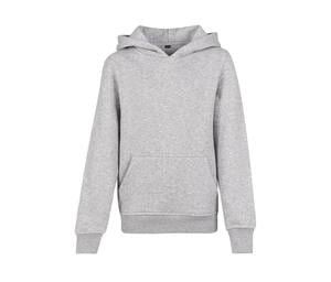 BUILD YOUR BRAND BY117 - BASIC KIDS HOODY Heather Grey