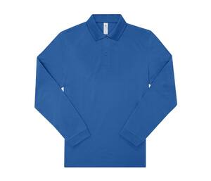 B&C BCU427 - Men's long sleeve poloshirt 210 Royal Blue