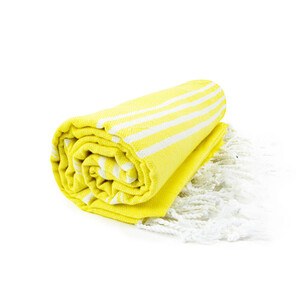 THE ONE TOWELLING OTHSU - HAMAM SULTAN TOWEL Yellow / White