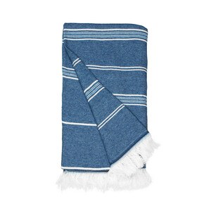 THE ONE TOWELLING OTRHA - RECYCLED HAMAM TOWEL Navy Blue