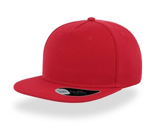 ATLANTIS HEADWEAR AT262 - 5-panel flat visor cap Red