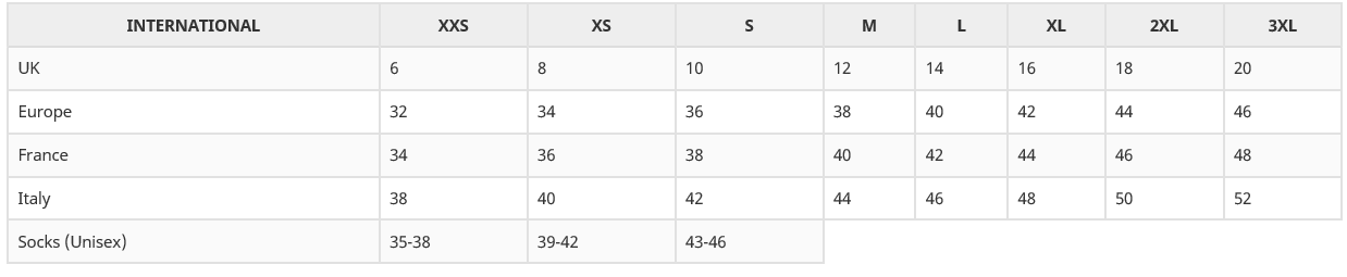 Fruit Of The Loom Lady Fit Size Chart